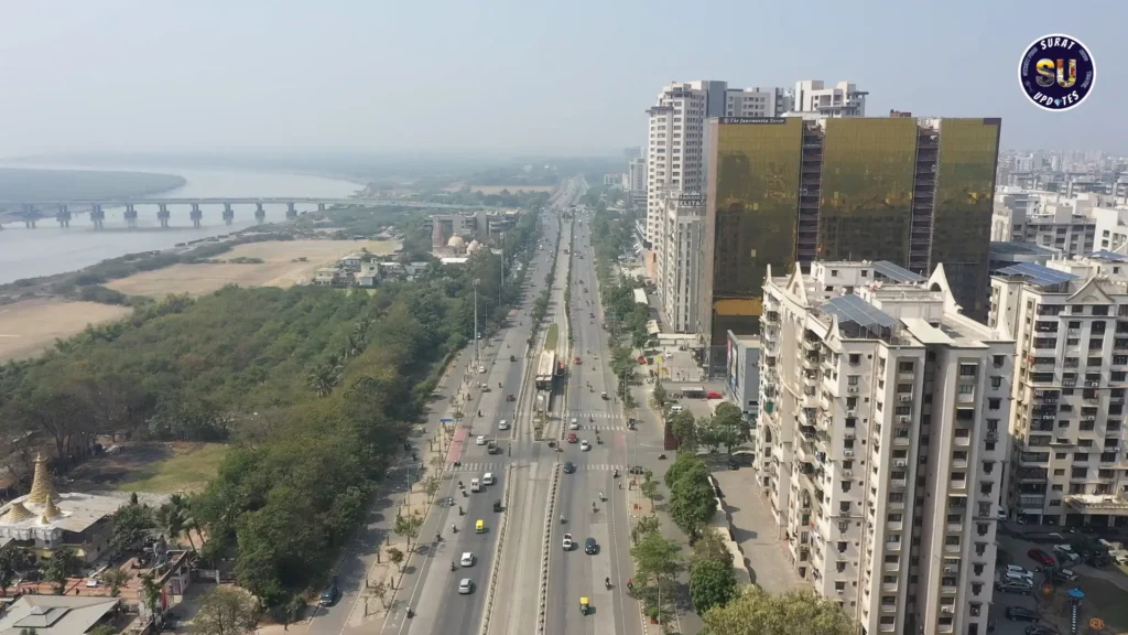 Surat City Drone View Image