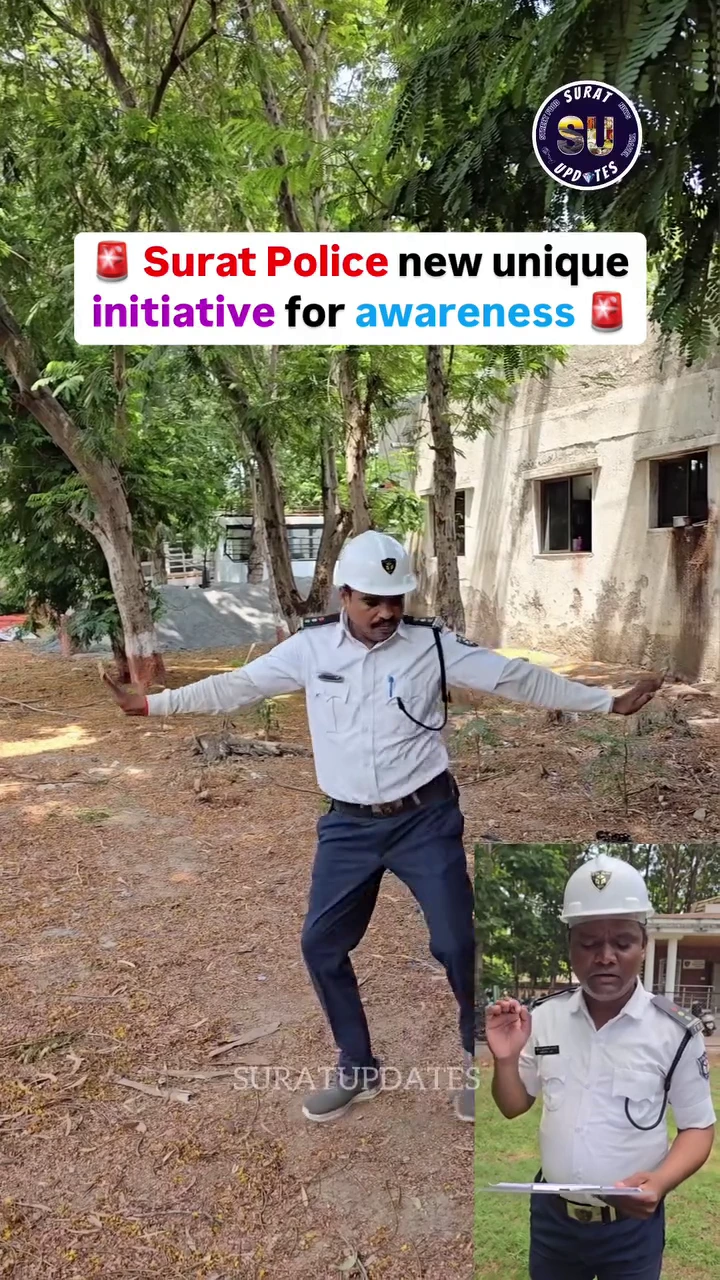 Surat traffic Police Creative Raise Traffic Awareness