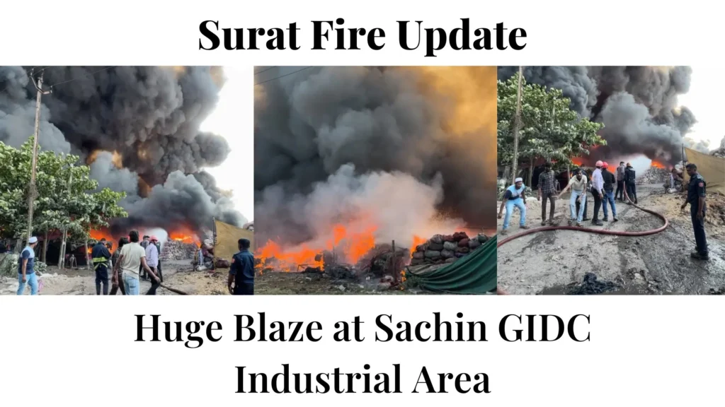 fire at sachin GIDC Surat 14 march 2025